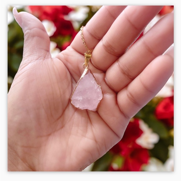 Rose Quartz necklace - Picture 2 of 5